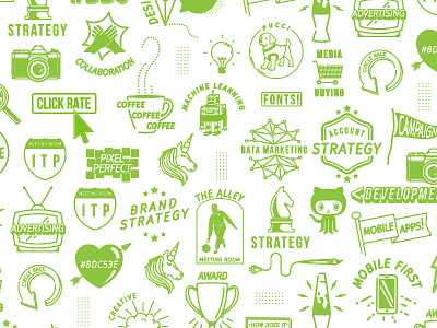 Brand Pattern agency brand branding green pattern