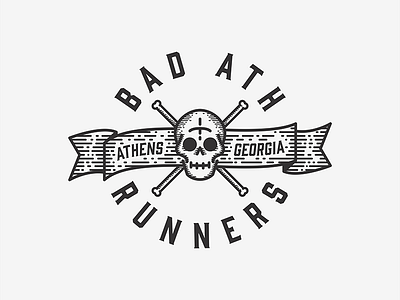 Bad Ath Runners and bones cross logo race ragnar skull