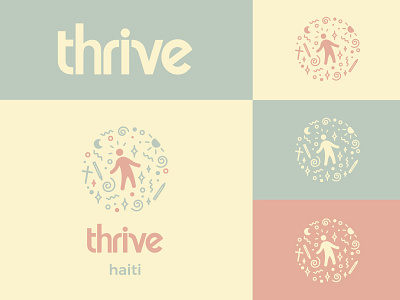 Thrive Haiti Logo Concept branding color concept logo logotype