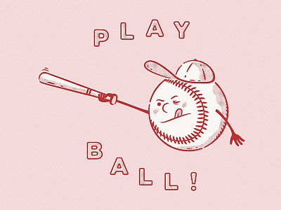 Baseball Boi baseball design illustration sports texture