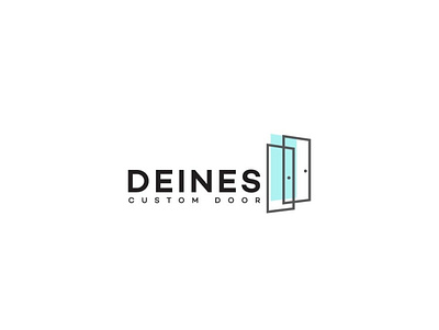 Deines Logo Design 3d animation branding door door logo graphic design logo luck motion graphics ui