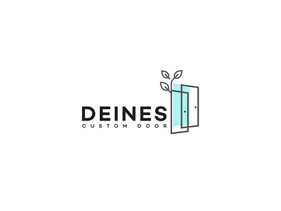 Deines Logo Design 3d animation branding door door logo graphic design logo luck motion graphics ui