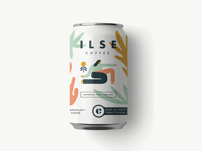 Ilse Coffee Can branding coffee coffee brand coffee branding coffee can figure illustration illustration packaging