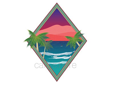 Beachy Window design graphic design illustration sticker vector