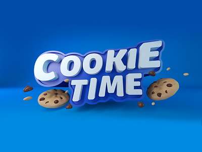 Cookie Time Logo cinema4d cookie