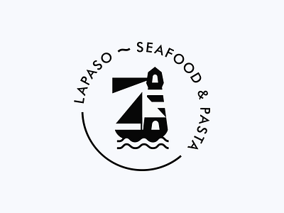 Lapaso ◍ belcdesign blcstudio logo logodesign negativespace pasta patrykbelc restaurant restaurant branding seafood