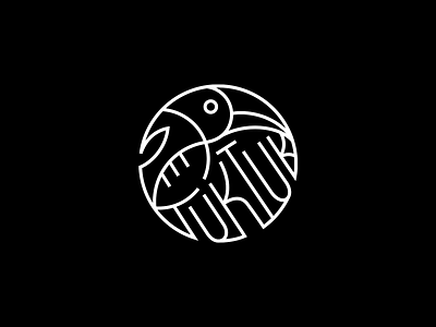 Tuk Tuk ❧ belcdesign blc branding logo logodesign logomark outline icon patrykbelc restaurant toucan