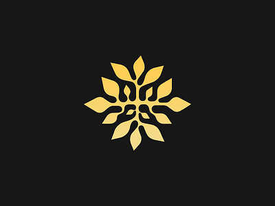 Larisa ❧ belcdesign branding flatdesign flowers logo logodesign logomark spa star