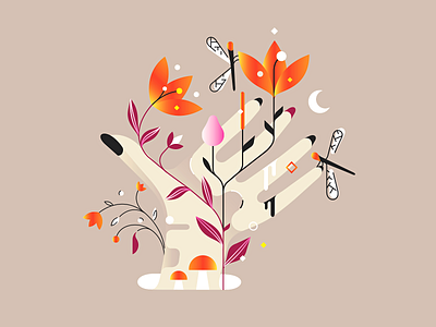 Flowers ❦ art belcdesign flowers illustration illustrator nature patrykbelc print vectors