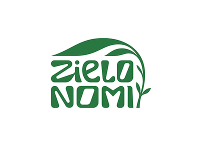 Zielonomi ❧ belcdesign branding flatlogo leafs logodesign nature patrykbelc restaurant typography vegan