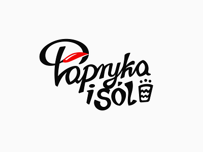 Papryka i Sól ⚈ belcdesign branding flatlogo logodesign logotype patrykbelc peppers restaurantlogo salt typography