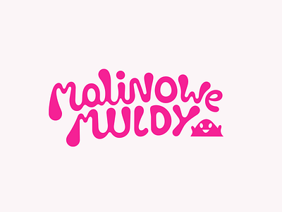 Malinowe Muldy ⚈ belcdesign branding flatlogo icecream logodesign logomark logotype patrykbelc typography