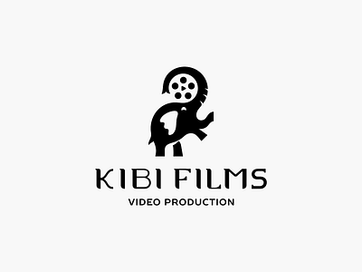 Kibi Films ⚈ belcdesign branding elephant films logodesign logomark negativespace patrykbelc video