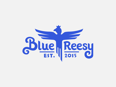 Blue Ressy belc bird blue ressy clothing logo wip