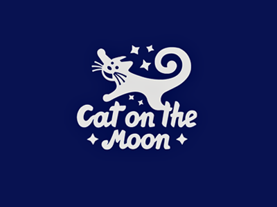 Cat on the Moon belc belcu cat cats kitty logo moon toy shop toys