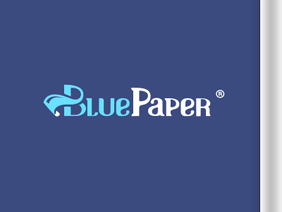 Blue Paper bluepaper custom typo