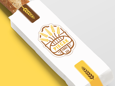 Piecak bake bakery belc belcdesign bread identity logo rolls