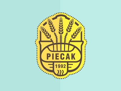 Piecak bake bakery belc belcdesign bread identity logo rolls
