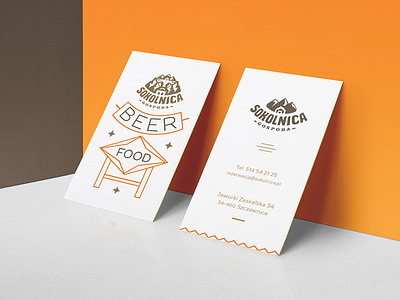 Sokolnica / Business Cards beer belcdesign blcstudio falcon food gastronomy mountain rocks sokolnica tavern