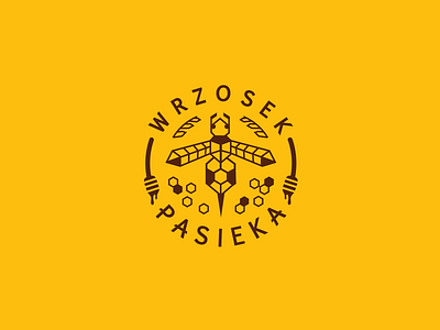 Wrzosek logo bee beldcdesign blcstudio honey jar logo wrzosek