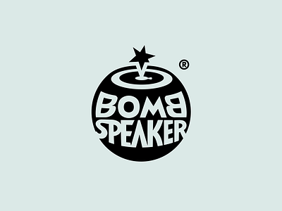 Bomb Speaker belcdesign blcstudio bomb logo music sound speaker