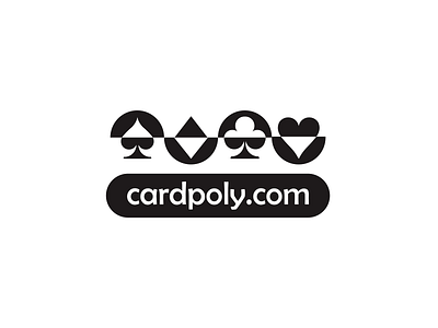 Cardpoly.com (rejected version) black cardpoly cards caro hazard heart trefl white wine