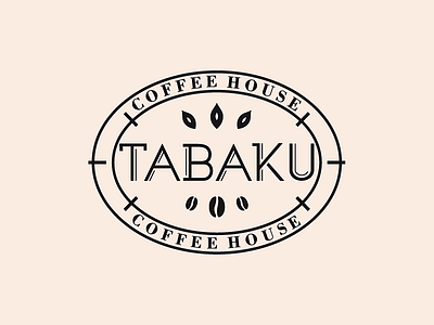 Tabaku Coffee House (rejected version) bean cafe coffee house leaf tabaku typo