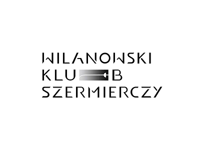 WKS v2 logotype mark minimal minimalism sign sword swordplay szermierka typo warszawa wilanów znak