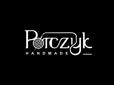 Porczyk handmade / black background art beauty handmade needle needlework women wool worsted