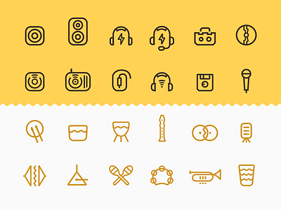 Music Iconset / Wip 1