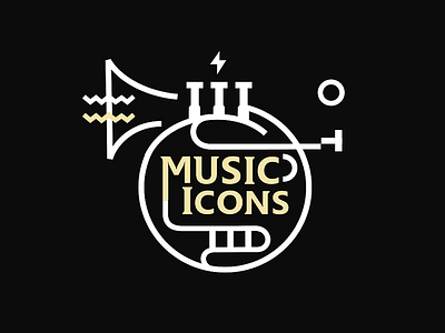 Music Icons belcdesign blcstudio iconography icons iconset instruments lineart music