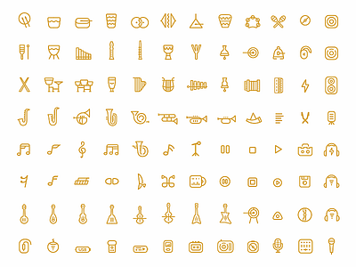 Music icons belcdesign blcstudio flatdesign iconography icons iconset instruments music