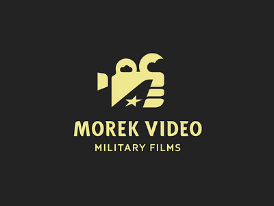 Morek Video airplane belcdesign blcstudio camera films logo mark military video