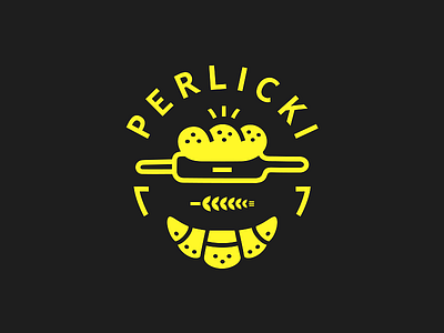 Perlicki / black bakery belcdesign blck blcstudio bread croissants grain ears logo piekarnia