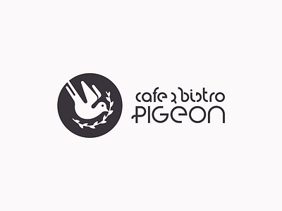 Cafe & Bistro Pigeon belcdesign bird bistro blc branding cafe olive branch pigeons restaurant design