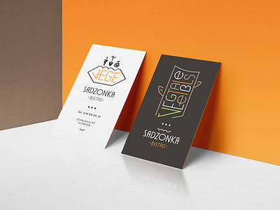 Sadzonka | Business cards belcdesign bistro blcstudio branding businesscards logodesign restaurant sadzonka vege vegetables visualidentity