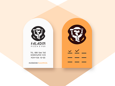 Faladin | | Business cards belcdesign blcstudio branding businesscards logodesign pizzahouse restaurant visualidentity