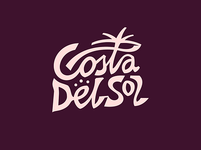 Costa Del Sol belcdesign blc costa custom type lettering logodesign logotype typo typography