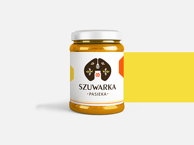 Szuwarka | Honey jar bee belcdesign blc branding honey identity logodesign negativespace packing