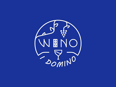 Wino i Domino belcdesign blc branding domino logo logodesign logomark restaurant wine