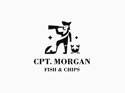 Cpt. Morgan belcdesign blcstudio branding logo logodesign negative space logo restaurant