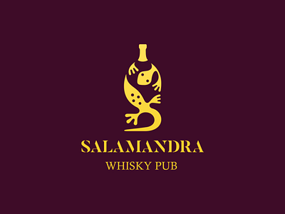 Salamandra | Black belcdesign blcstudio branding logo logodesign logomark pub salamander whisky