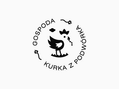 Kurka z Podwórka belcdesign blcstudio branding chicken logodesign logomark negative space logo print restaurant