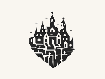 Halloween Castle 🦇 belcdesign blcstudio castle challenge dribbbleweeklywarmup halloween illustration vectors
