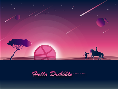 Hello Dribbble dribbble hello