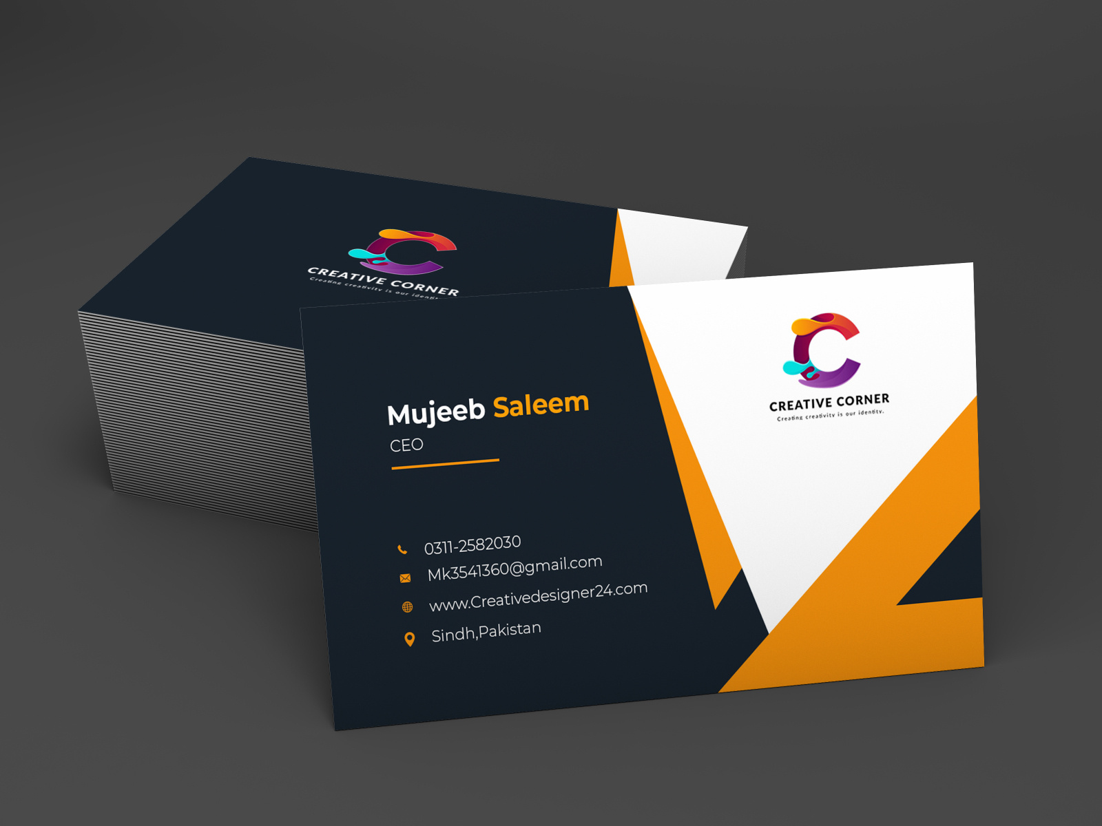 Visiting Card By Mujeeb On Dribbble