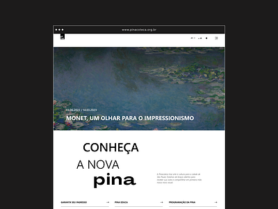 Pincoteca - Brand proposal art brand branding design museum ui ux website