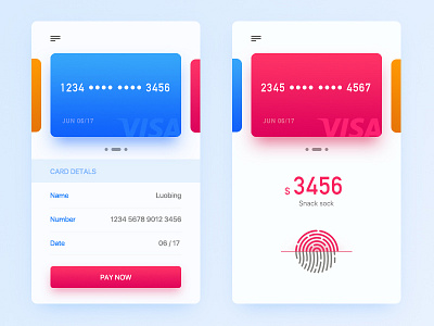 Credit Card Checkout by Luobing on Dribbble