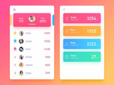 leaderboard dribbble ui daily app choose board