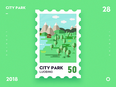 City Park city gif illustrator park ui